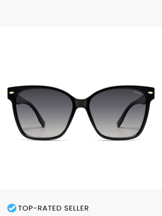 Oversized Square Polarized Sunglasses Retro 90s Trendy UV400 Unisex main image 5